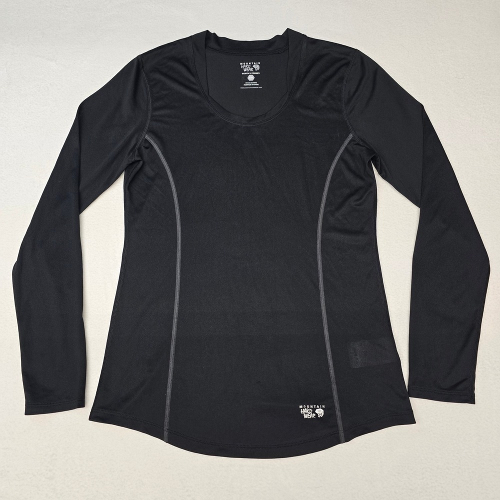Mountain Hardwear Womens Black Base Layer Long Sleeve Athletic Top Medium